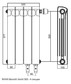 Радиатор биметаллический RIFAR Monolit Ventil 500 - 4 секции