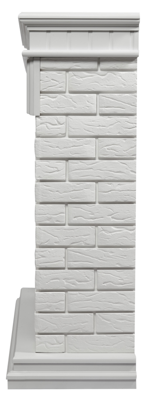 Камин электрический Electrolux Bricks 30 (камень белый, белая эмаль) с очагом EFP/P-3020LS